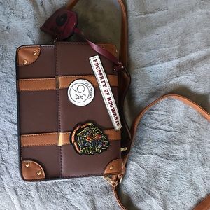 Harry Potter crossbody brown leather bag